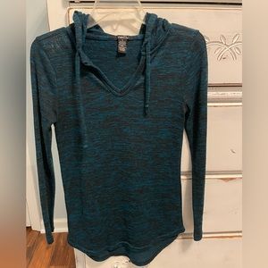 Rue 21 Hooded Tunic Shirt Small
